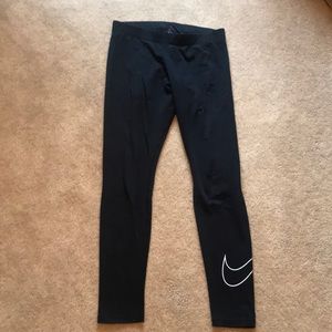 Nike black leggings sz M